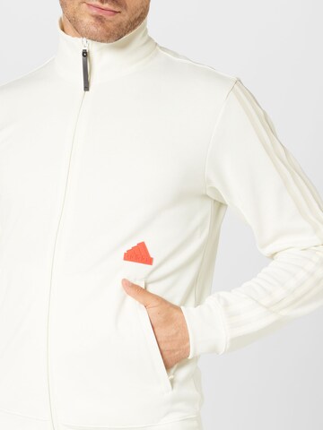 ADIDAS SPORTSWEAR Trainingsjacke '3-Stripes Fitted' in Weiß