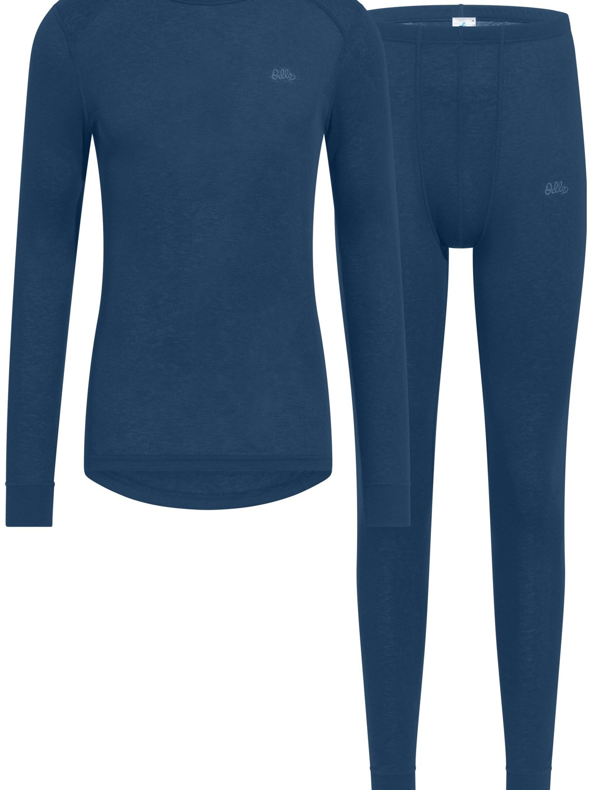 Base layer 'ACTIVE WARM UNI HERITAGE' di ODLO in blu: frontale