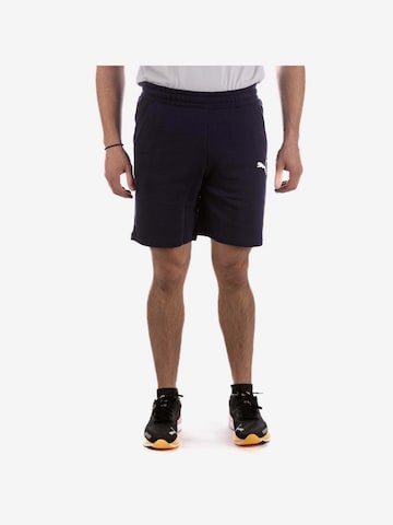 Loosefit Pantalon de sport 'Team Goal 23' PUMA en bleu : devant