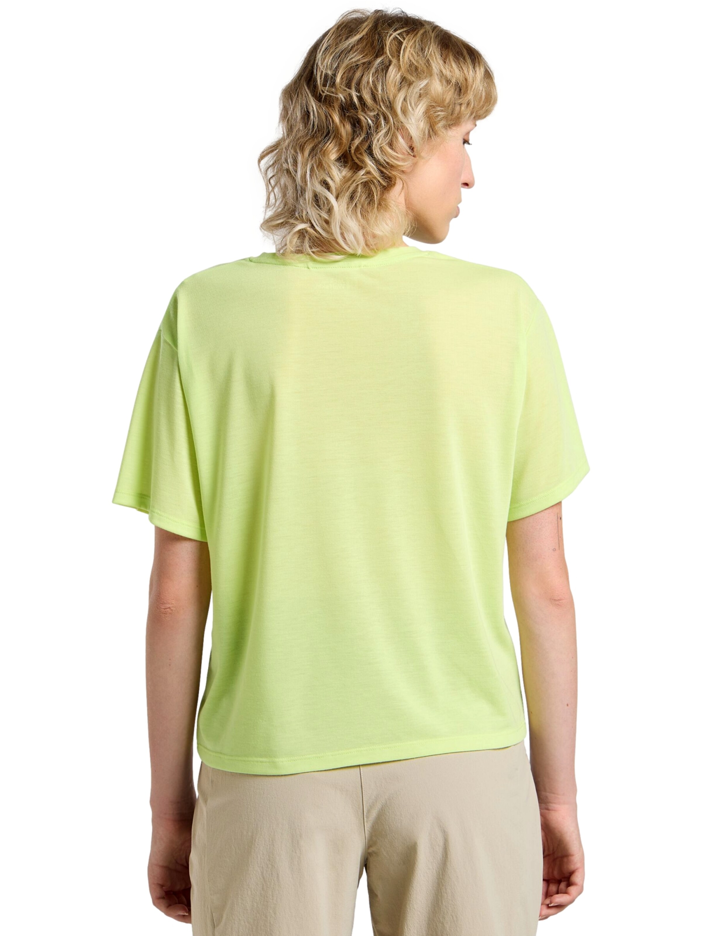 JACK WOLFSKIN Funktionsbluse 'VONNAN T W' i grøn