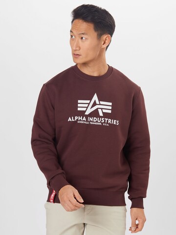 ALPHA INDUSTRIES Mikina – červená: přední strana