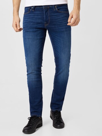 Coupe slim Jean 'Glenn' JACK & JONES en bleu : devant