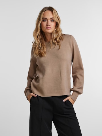 PIECES Pullover 'Jenna' in Braun: predná strana