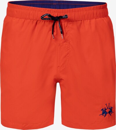 La Martina Swim Trunks ' MCM001 ' in S in Navy / Orange, Item view