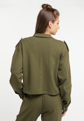 swirly - Sudadera con cremallera en verde