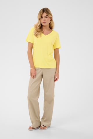 Cream T-Shirt in Gelb