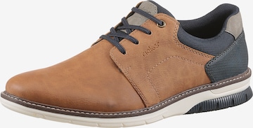 Chaussure de sport à lacets Rieker en marron : devant