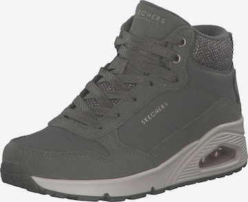 Baskets hautes '177181' SKECHERS en vert : devant