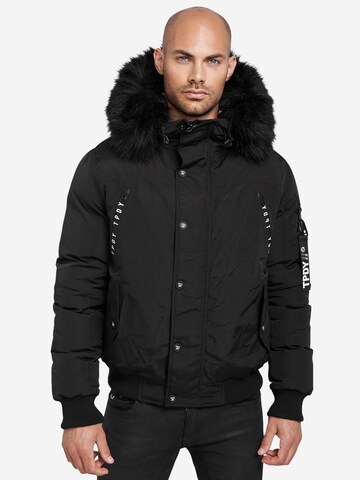 trueprodigy Winterjacke ' Noah ' in Schwarz: predná strana