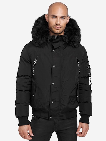 trueprodigy Winter Jacket ' Noah ' in Black: front