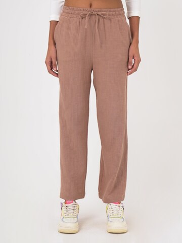 FRESHLIONS Loose fit Trousers 'Mila' in Brown: front