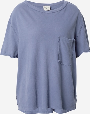 Free People Shirt in Blauw: voorkant