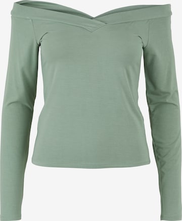 PIECES Shirt in Green: front