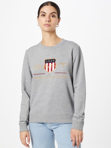 GANTSweater majica - siva boja: prednji dio