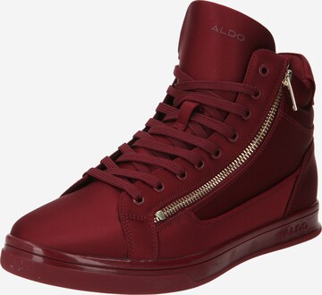 ALDO High-Top Sneakers 'ANTONIO' in Red: front