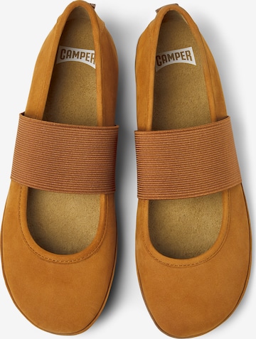 CAMPER Ballet Flats with Strap 'Right Nina' in Brown