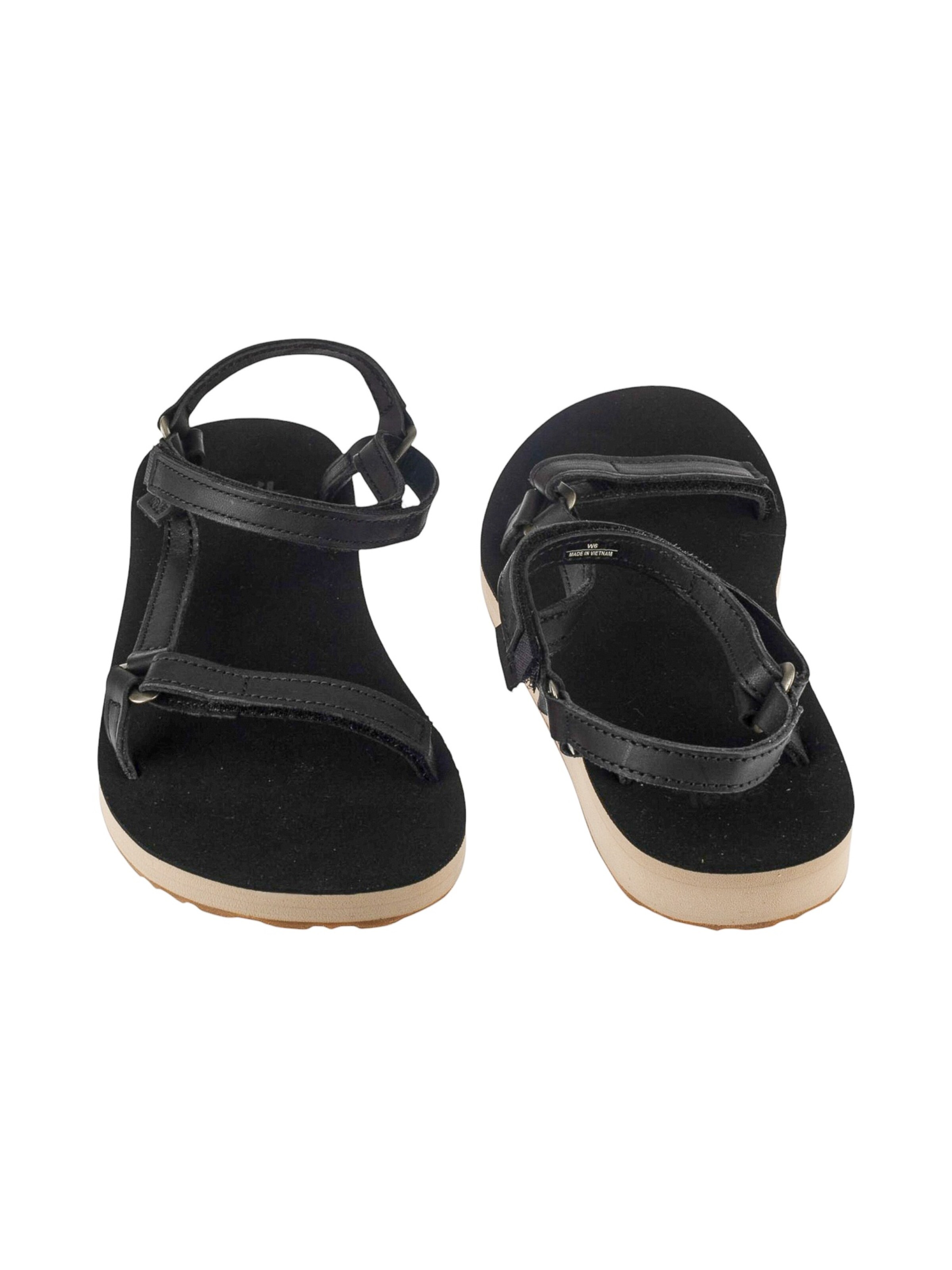 TEVA Strap sandal 'Teva W Original Universal Slim Leather Sandals' in Black