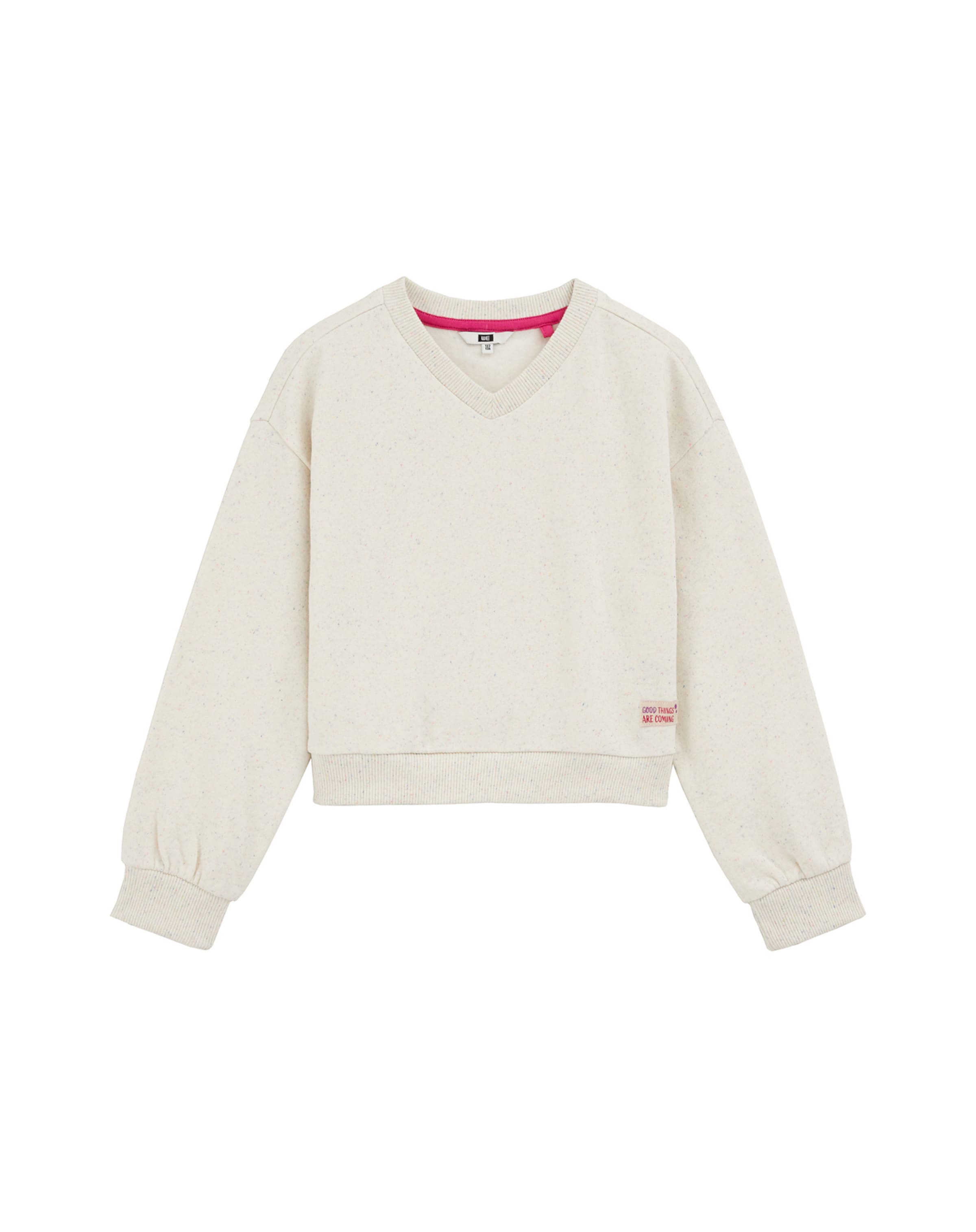 WE Fashion Sweatshirt in Beige: front