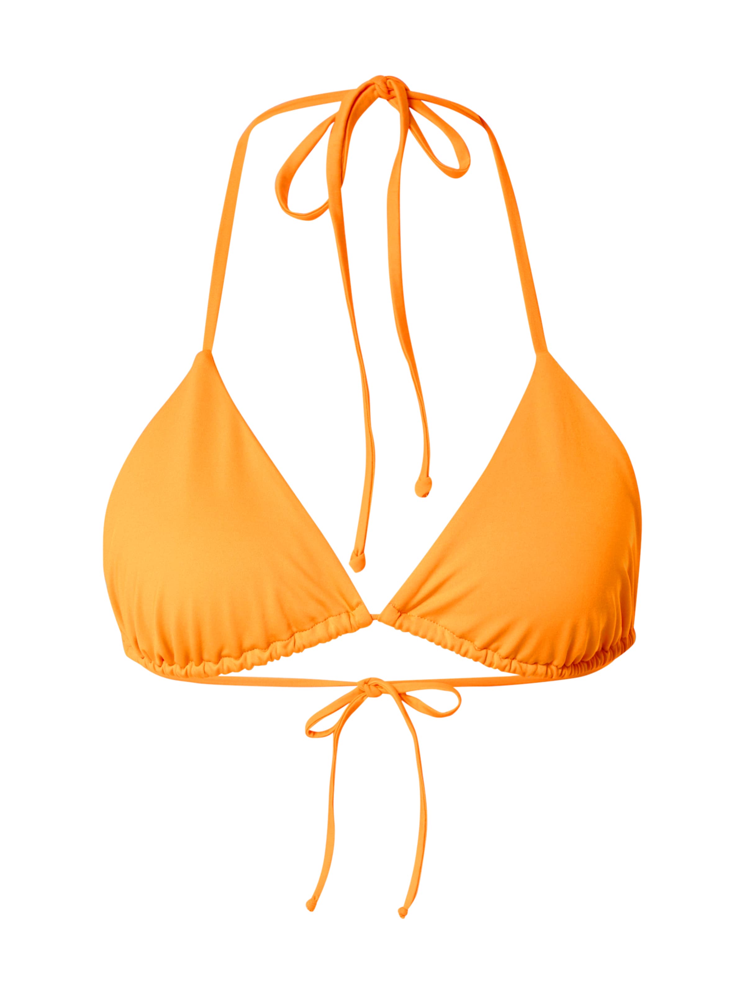 A LOT LESS - Triángulo Top de bikini 'Cassidy' en naranja: frente