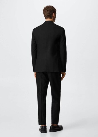 MANGO MAN Slim fit Business Blazer 'Paris' in Black