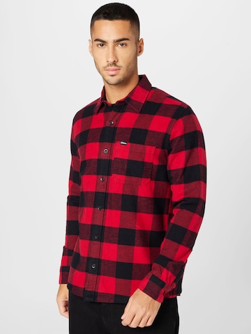 HOLLISTER Regular fit Button Up Shirt in Red: front
