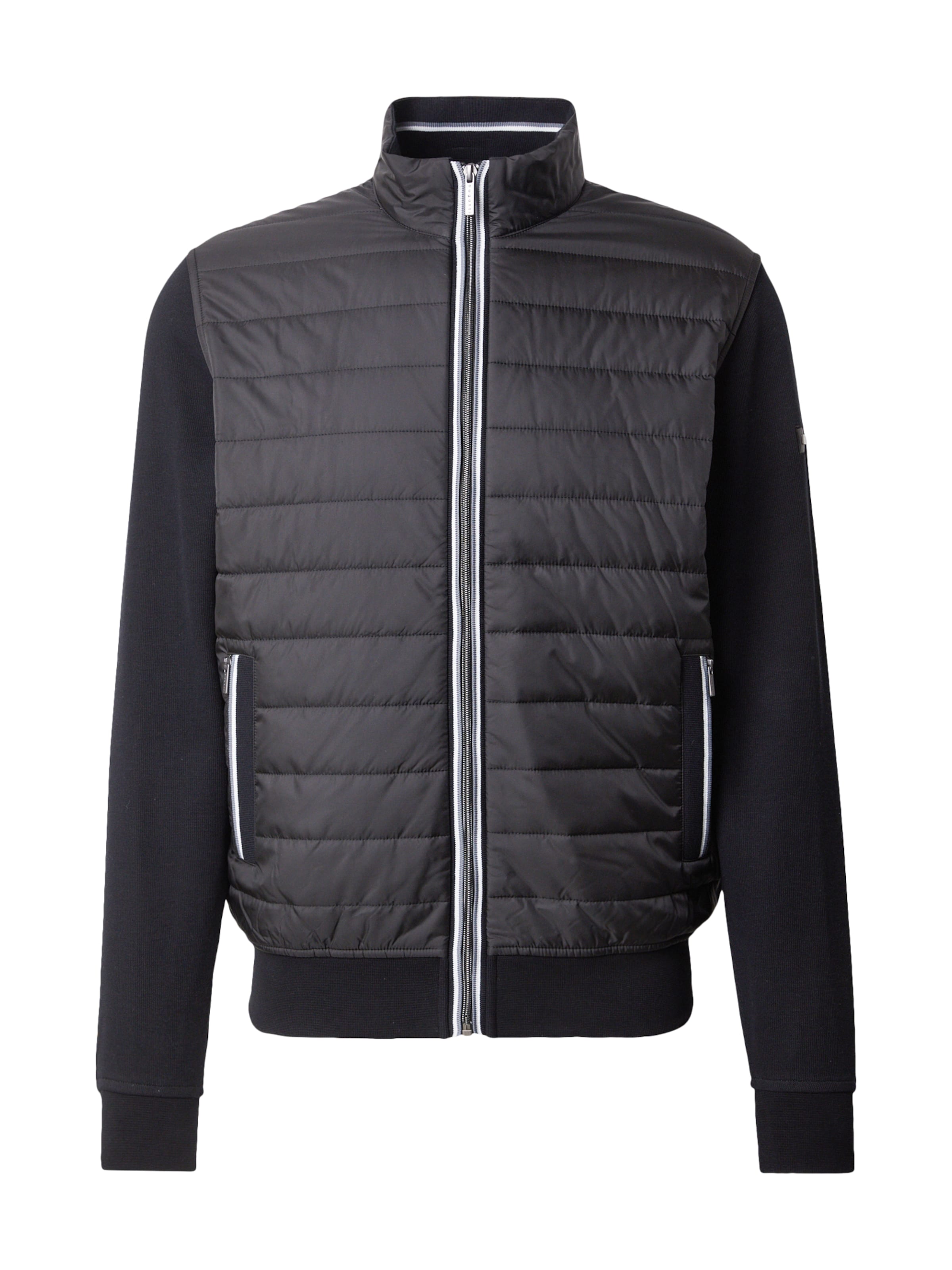 bugatti Ζακέτα φούτερ σε μαύρο: μπροστά