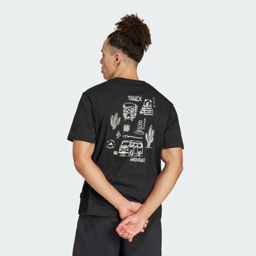 ADIDAS TERREX Functioneel shirt in Zwart: voorkant