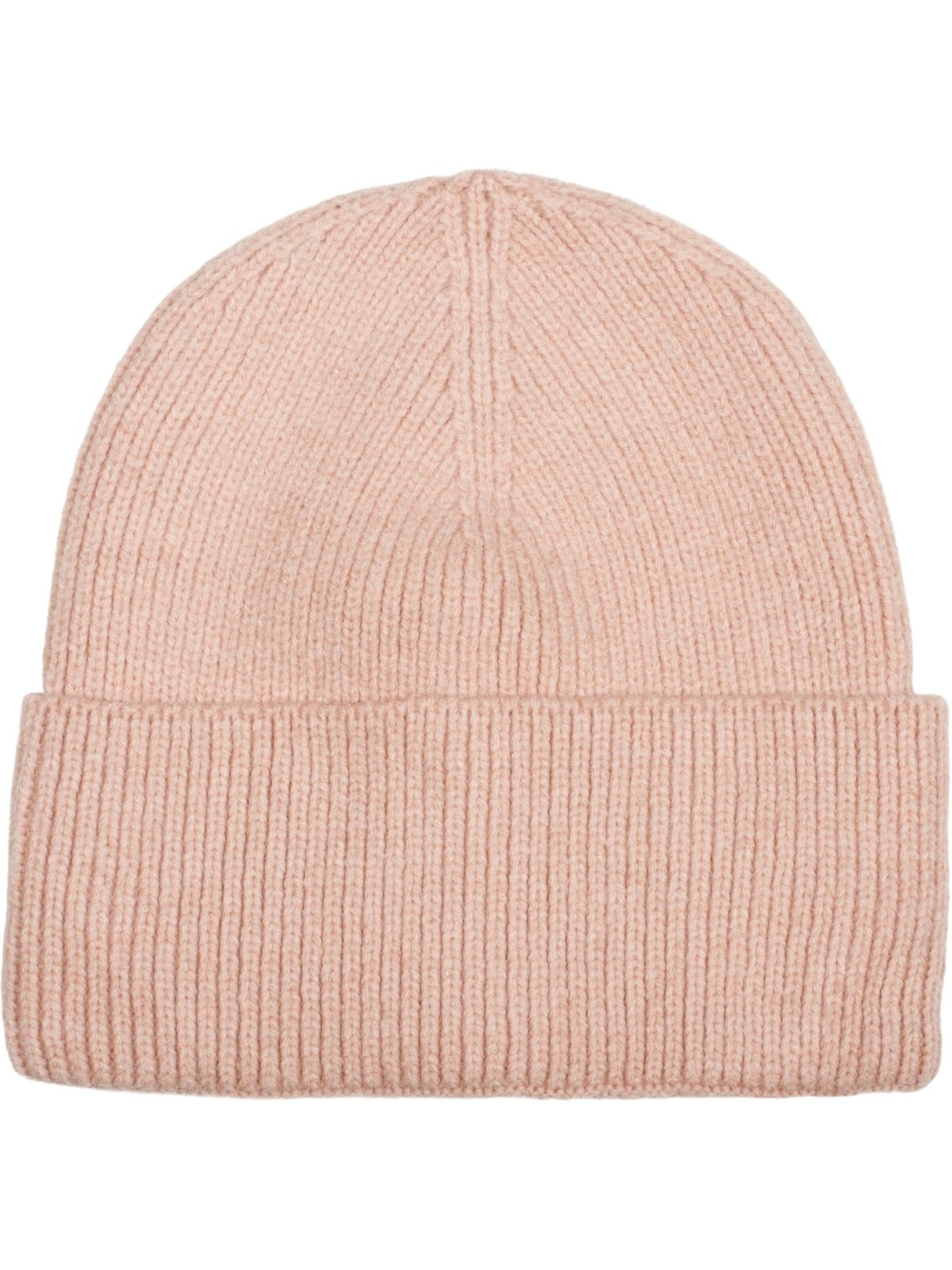 styleBREAKER Mütze 'Strickmütze mit Rippenmuster'‌‌ in 56-58 in rosé, Produktansicht