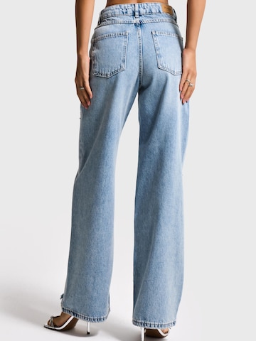 IT'S BASIC Baggy Jeans 'Baggy Mid Rise Jeans' in Blue