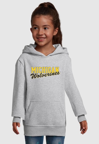 Merchcode Sweatshirt 'Michigan Wolverines' in Grijs: voorkant