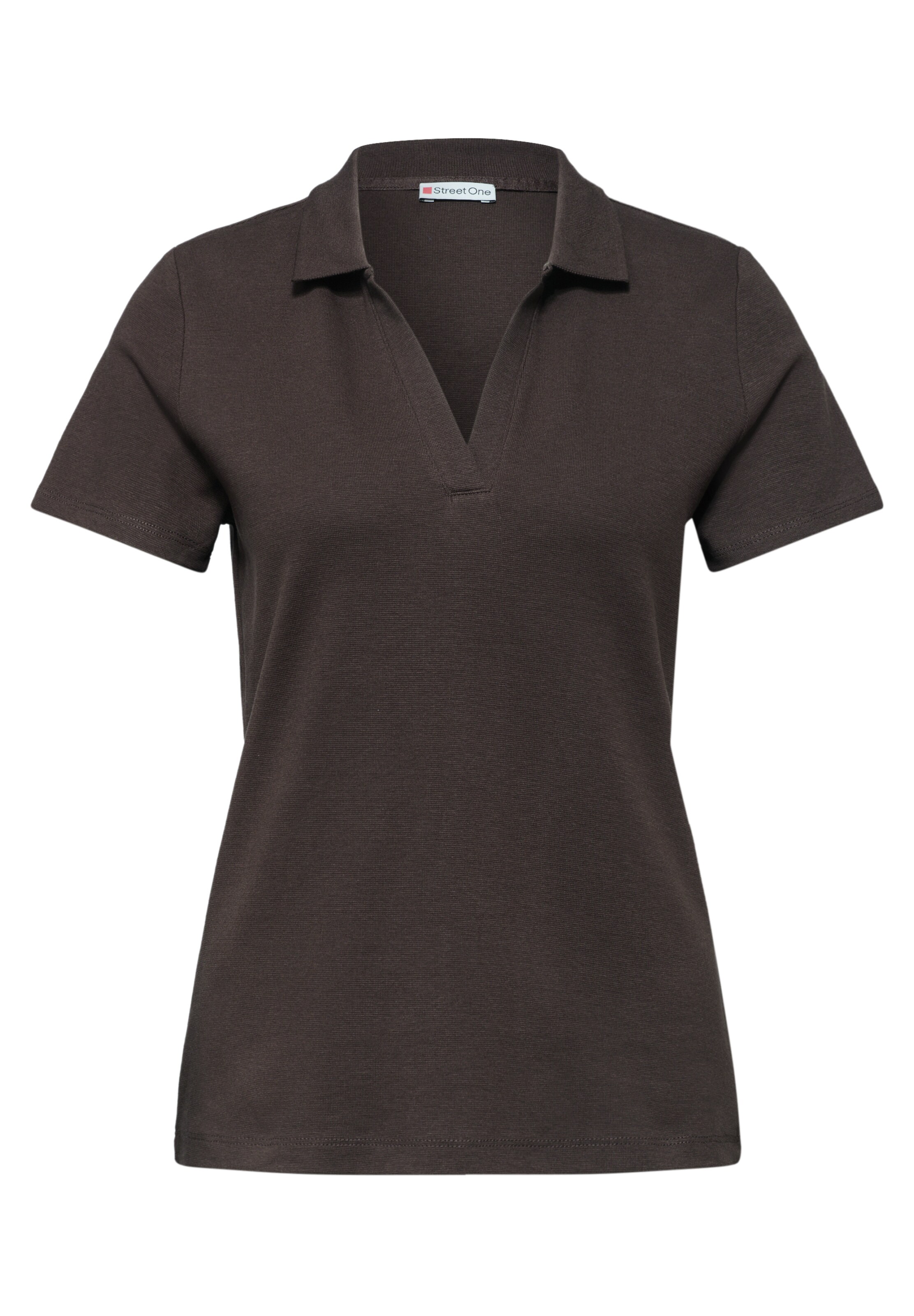 STREET ONE Shirt in Braun: Vorderseite