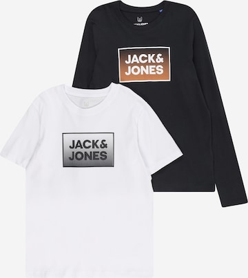 Jack & Jones Junior قميص 'Steel' بلون أزرق: الأمام