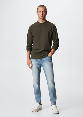 MANGO MAN Tapered Jeans 'Tom' in Blau