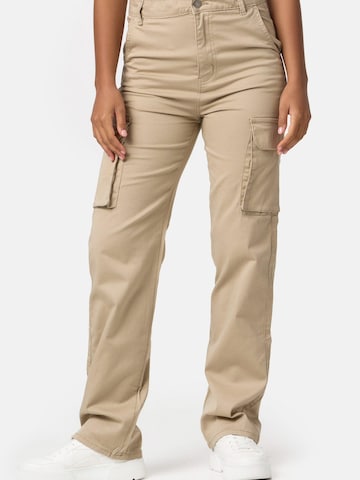 Worldclassca Loose fit Cargo Pants 'Damen Cargohose Freizeithose' in Beige: front