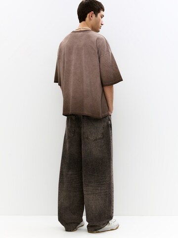 T-Shirt Pull&Bear en marron