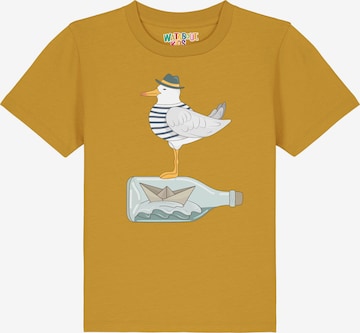 T-Shirt 'Möwe mit Hut' watabout.kids en jaune : devant