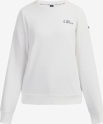 DreiMaster Maritim Sweatshirt 'Kilata' i vit: framsida