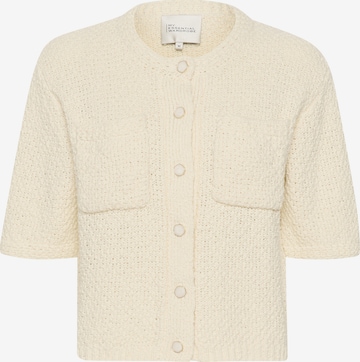 My Essential Wardrobe Strickjacke in Weiß: Vorderseite