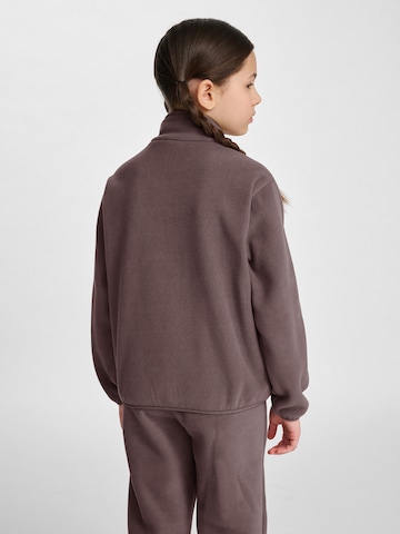 Hummel Fleece jas in Bruin