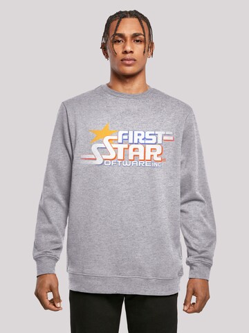 F4NT4STIC Sweatshirt 'SEVENSQUARED' in Grey: front