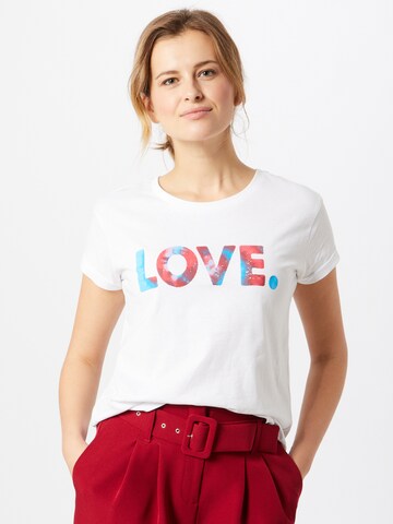 Merchcode T-Shirt 'Love' in Weiß: predná strana