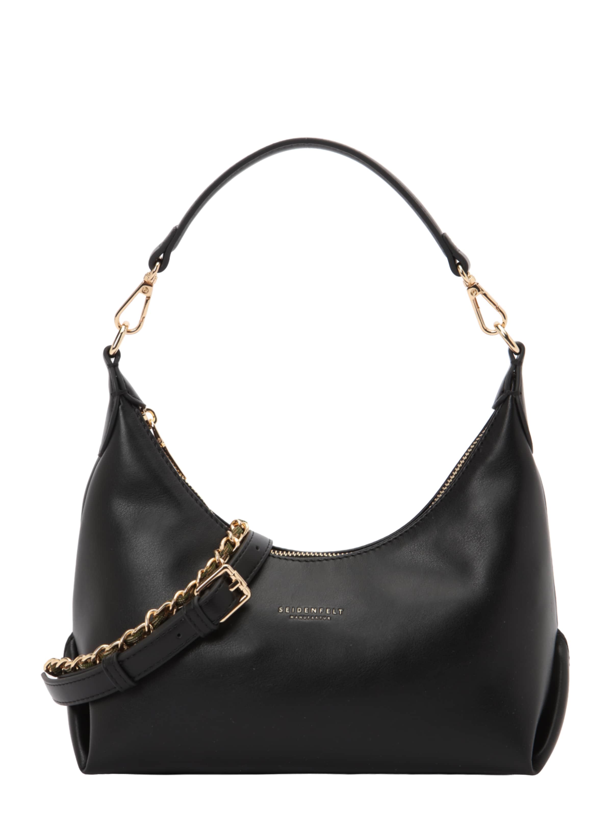 Seidenfelt Shoulder Bag 'Huuvari' in Black: front