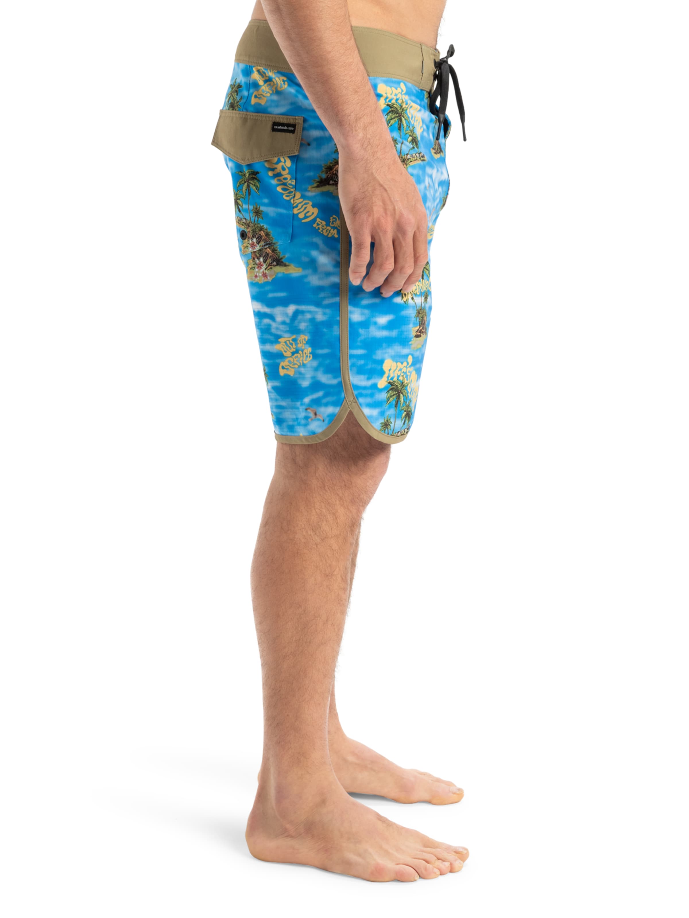 QUIKSILVER Swimming Trunks 'Highline Scallop 1' in Blue