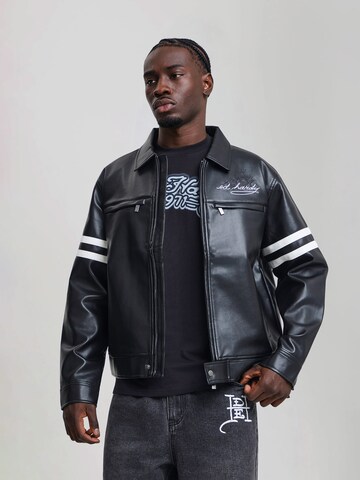 Veste mi-saison Ed Hardy en noir : devant