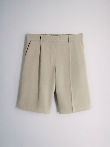 Regular Pantalon à plis The Set en beige