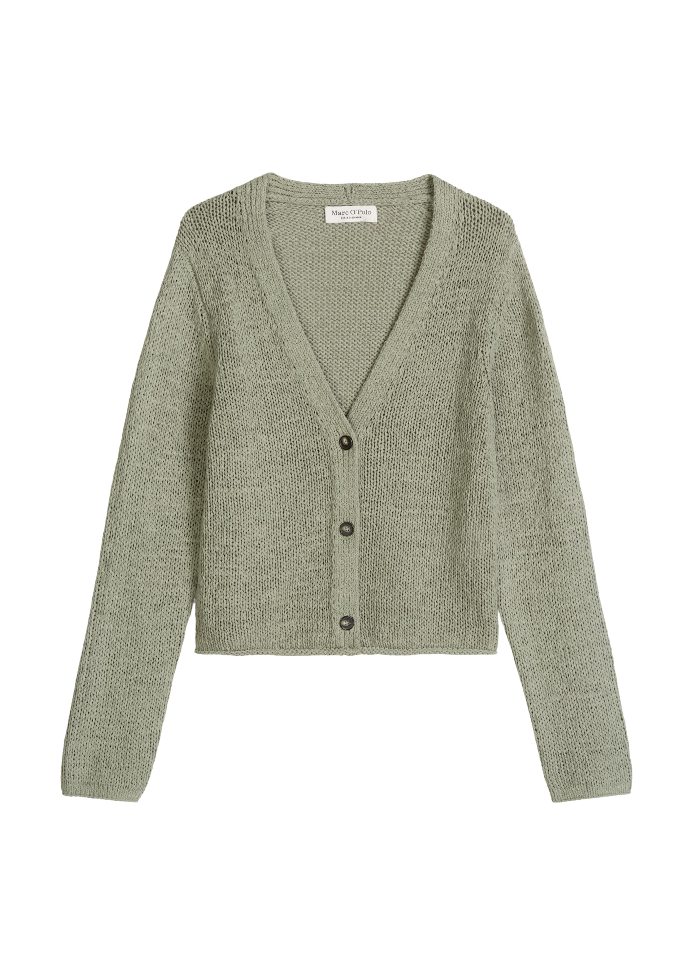 Marc O'Polo Strickjacke in Grün: Vorderseite