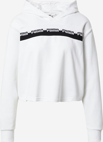 PUMA Sports sweatshirt in White: front