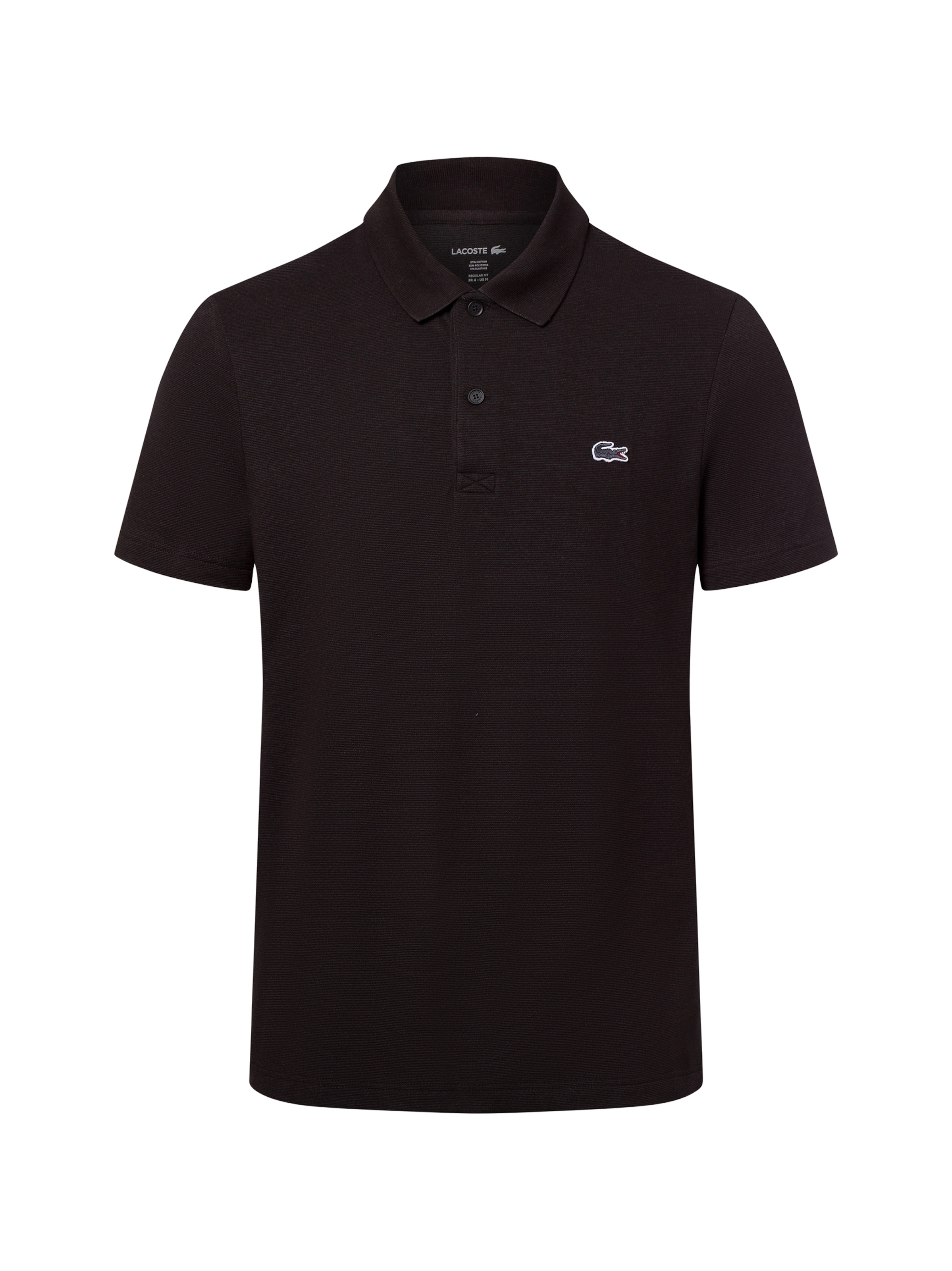 LACOSTE Poloshirt in Schwarz: Vorderseite