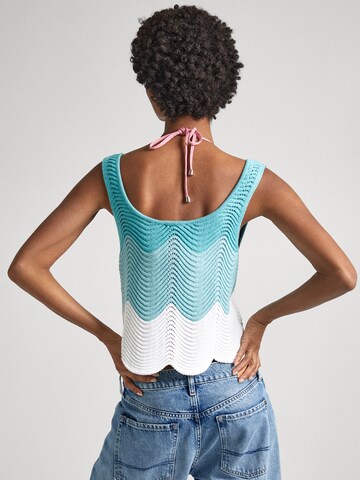 Pepe Jeans Knitted Top 'Galea' in Blue