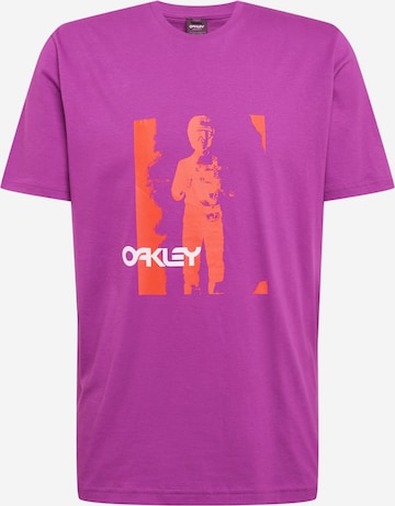 OAKLEY Λειτουργικό μπλουζάκι 'JONNY' σε λιλά: μπροστά